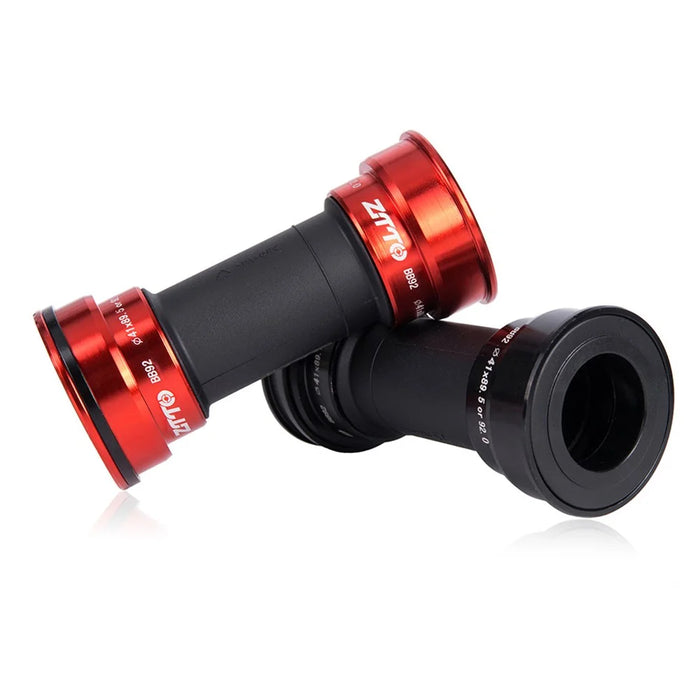 ZTTO BB92 Press-In Aluminum Alloy Bottom Bracket Bike Steel Bearing Hollow-Out Integrated BB for Cycling - Red - 3