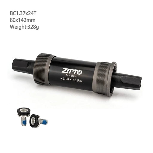ZTTO Metal Road Bike MTB Square Taper Sealed Bottom Bracket with Screws - 80x142mm - 2