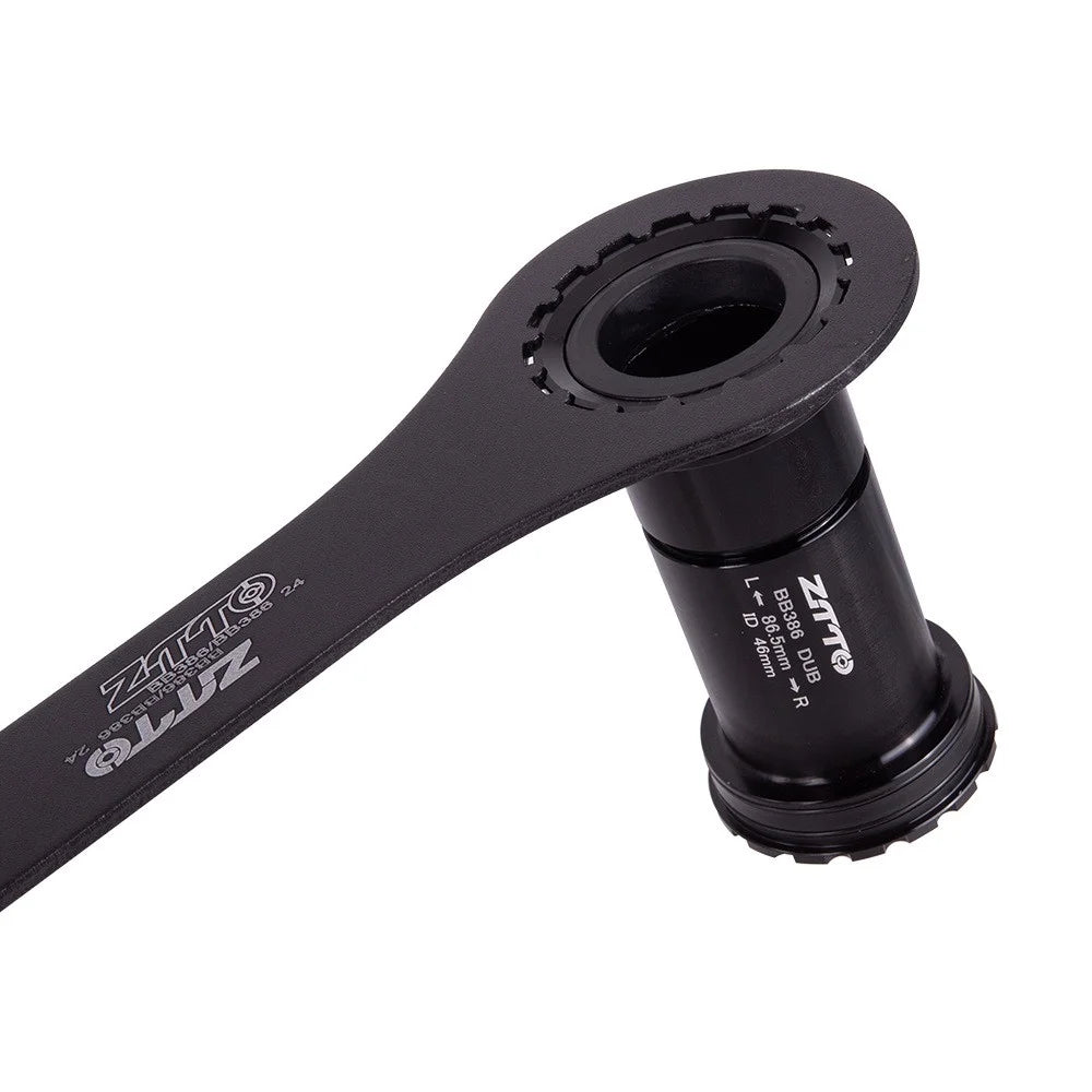 ZTTO BB386 Aluminum Alloy Bicycle Bottom Bracket for BB386EVO / PF30 68 / 73 / 86mm 46mm Frame Shell - DUB Black - 3
