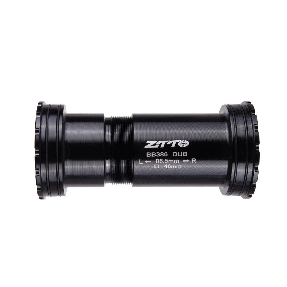 ZTTO BB386 Aluminum Alloy Bicycle Bottom Bracket for BB386EVO / PF30 68 / 73 / 86mm 46mm Frame Shell - DUB Black - 4