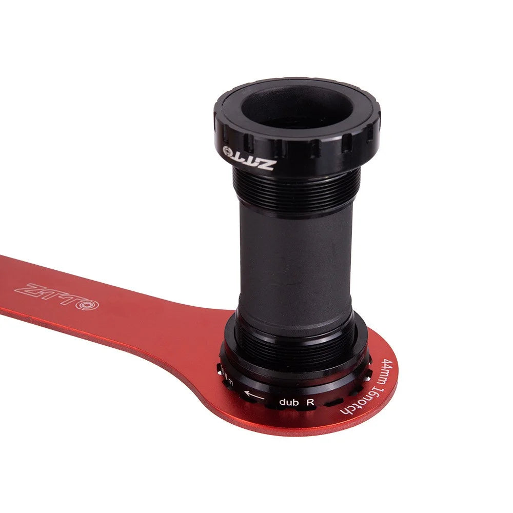 ZTTO BB91 Aluminum Alloy Thread Type Bicycle Bottom Bracket for Road Bike / Mountain Bike - Black - 2