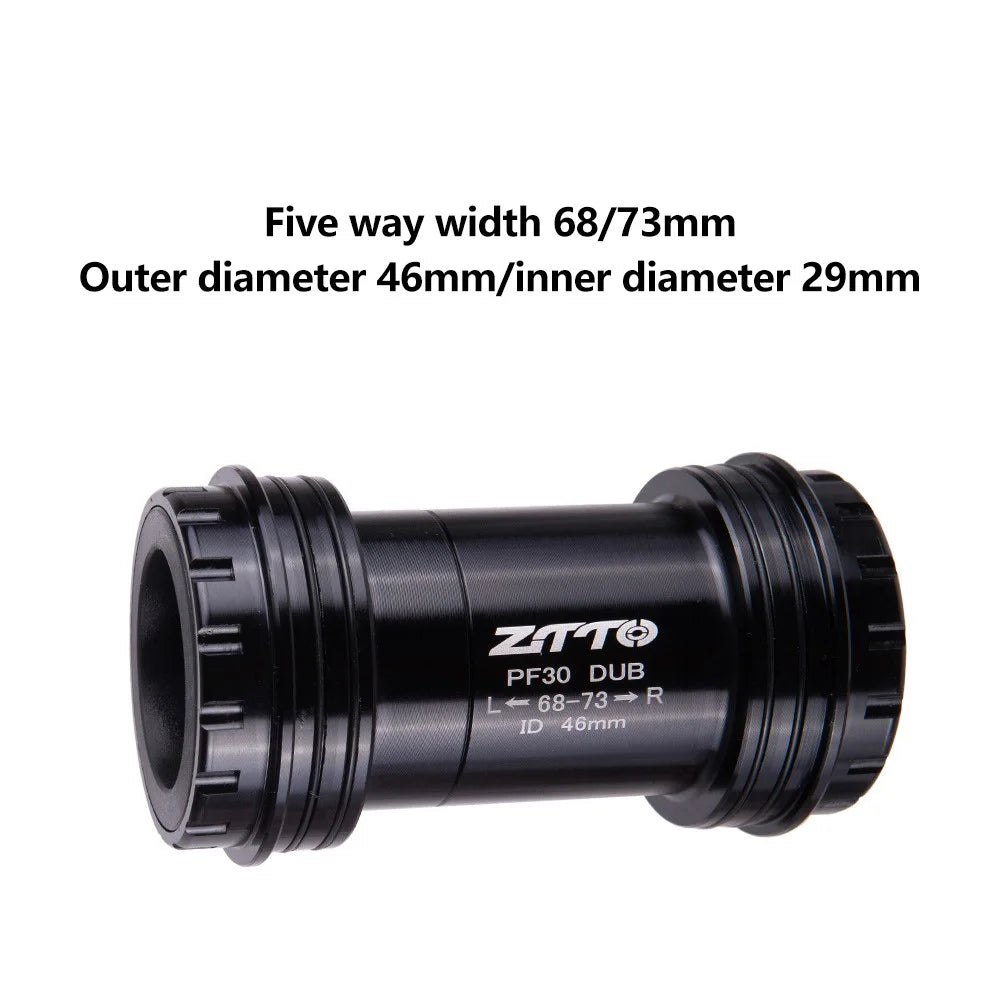 ZTTO PF30 DUB Bottom Bracket Road Bike Adapter Thread Central Axle for 28.99mm DUB Crankset - Black - 6