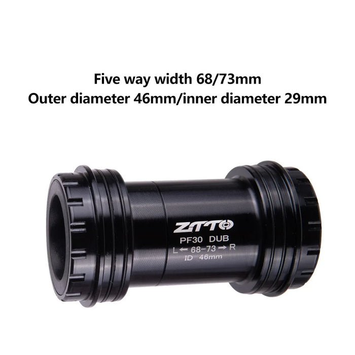 ZTTO PF30 DUB Bottom Bracket Road Bike Adapter Thread Central Axle for 28.99mm DUB Crankset - Black - 6