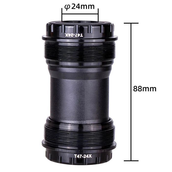 ZTTO T47 24mm Inner Diameter Aluminum Alloy Threaded Bearing Bike Bottom Bracket - T47-24X External - 6