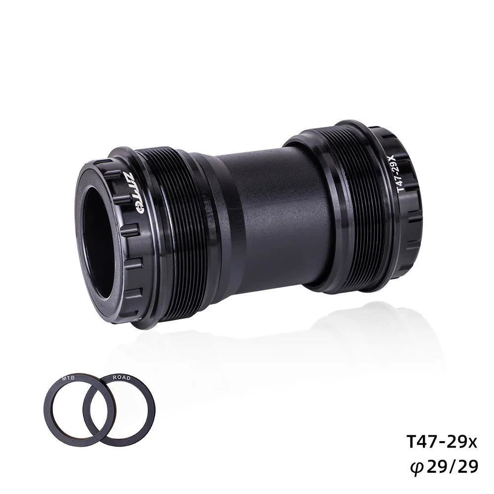 ZTTO T47-29 Road Bike Aluminum Alloy Threaded Bearing Bottom Bracket, Inner Diameter: 29mm - T47-29X External - 2