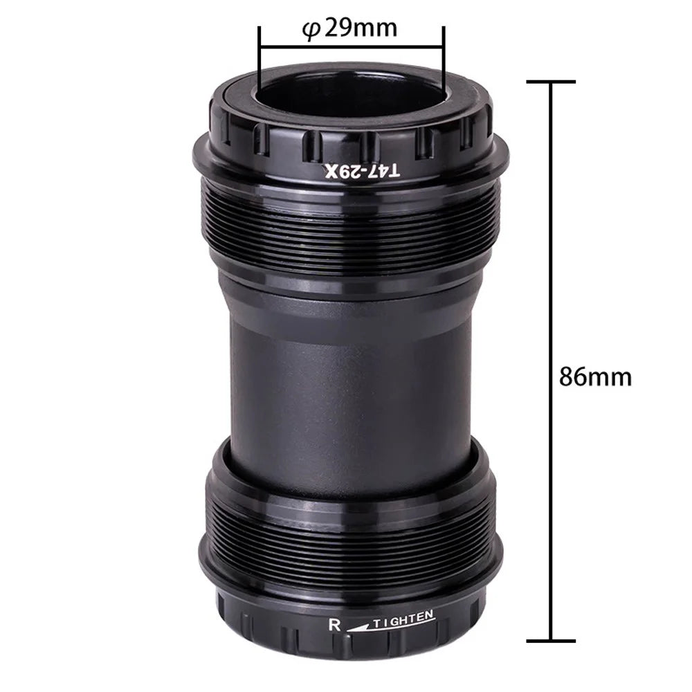 ZTTO T47-29 Road Bike Aluminum Alloy Threaded Bearing Bottom Bracket, Inner Diameter: 29mm - T47-29X External - 6