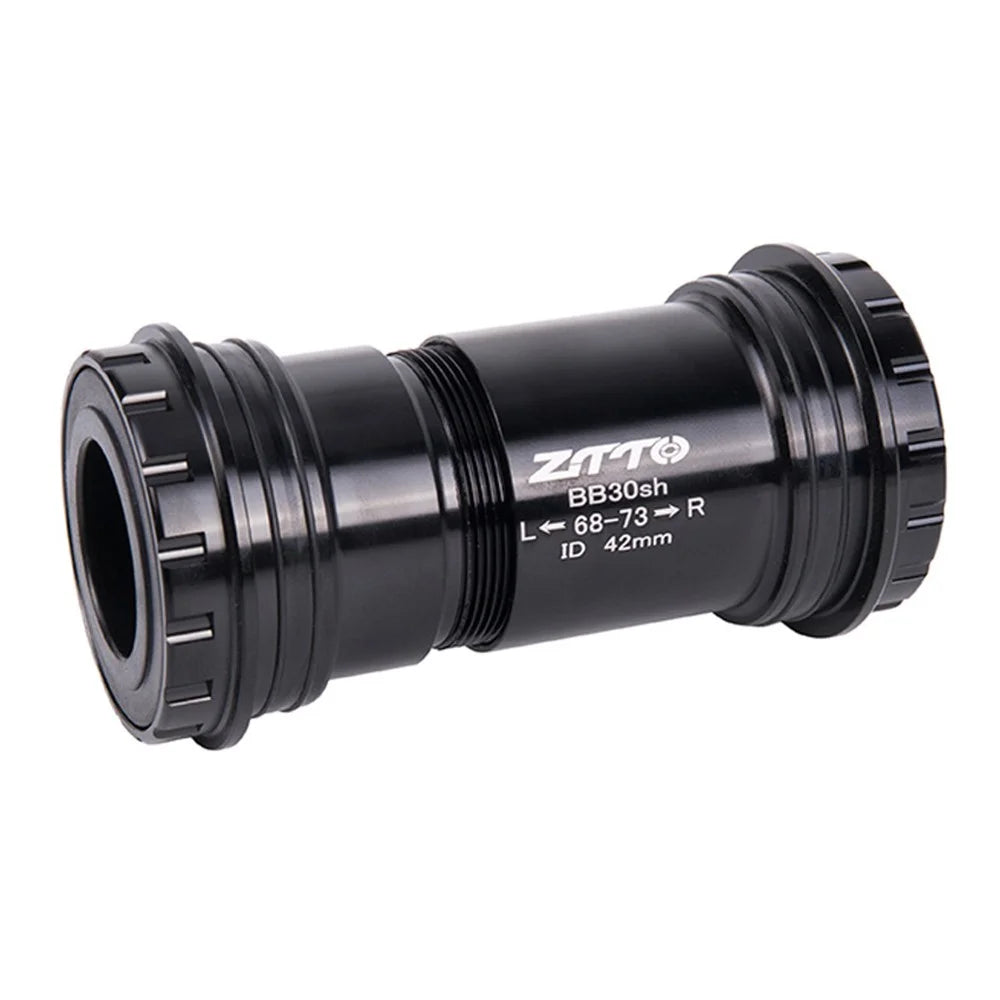 ZTTO BB30sh Bicycle Press Fit Bottom Bracket Axle for SRAM GXP / Shimano / FSA 24mm Spindle Crankset - Ceramic Black - 1