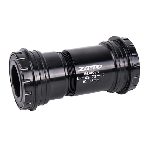ZTTO BB30sh Bicycle Press Fit Bottom Bracket Axle for SRAM GXP / Shimano / FSA 24mm Spindle Crankset - Ceramic Black - 1