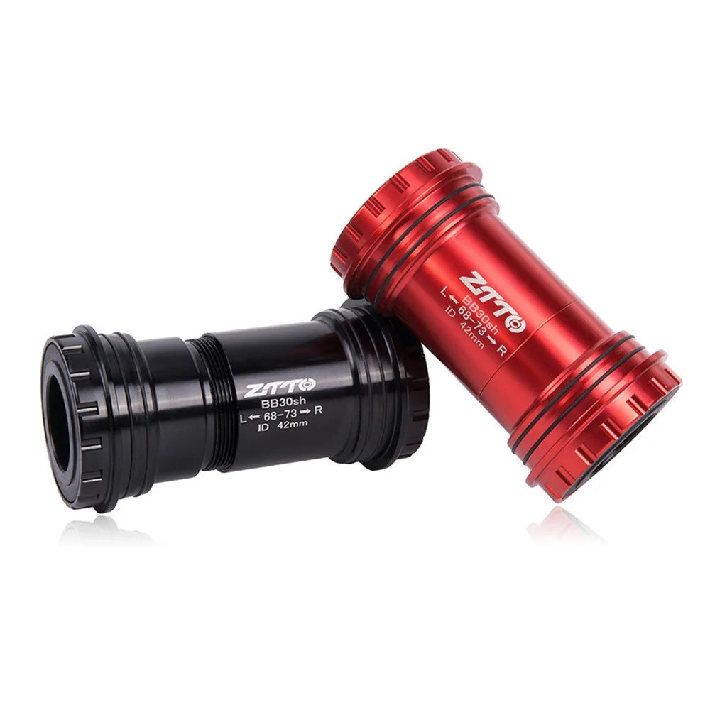 ZTTO BB30sh Bicycle Press Fit Bottom Bracket Axle for SRAM GXP / Shimano / FSA 24mm Spindle Crankset - Ceramic Black - 6