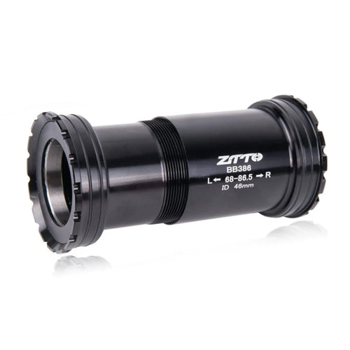 ZTTO BB386 Bicycle Bottom Bracket for BB386EVO / PF30 68 / 73 / 86mm 46mm Frame Shell 30mm Spindle Crankset Part - Ceramic Black - 1