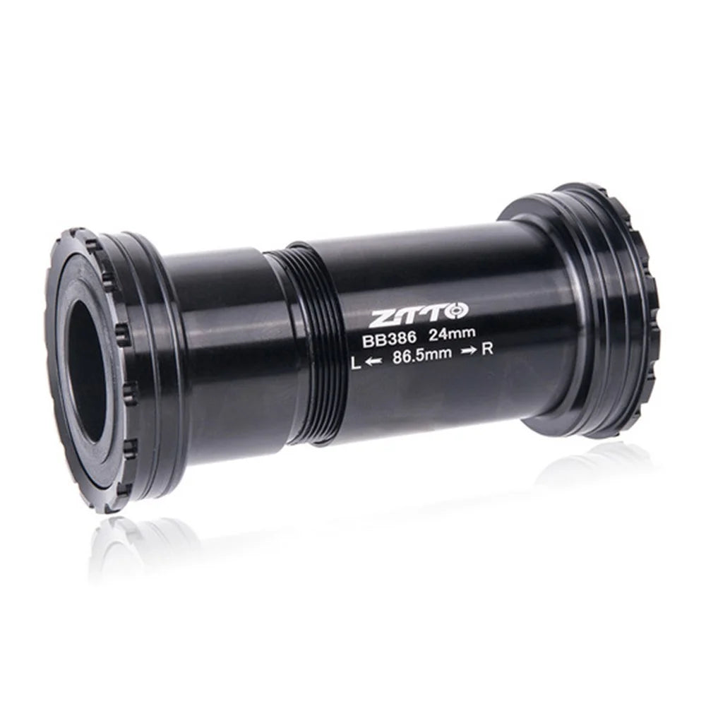 ZTTO BB386 Aluminum Alloy + Ceramic Bicycle Bottom Bracket (Outer Diameter: 46mm, Inner Diameter: 24mm) - Ceramic Black - 2