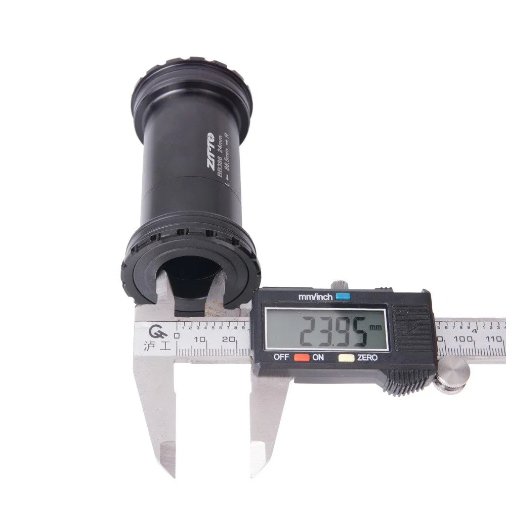 ZTTO BB386 Aluminum Alloy + Ceramic Bicycle Bottom Bracket (Outer Diameter: 46mm, Inner Diameter: 24mm) - Ceramic Black - 5