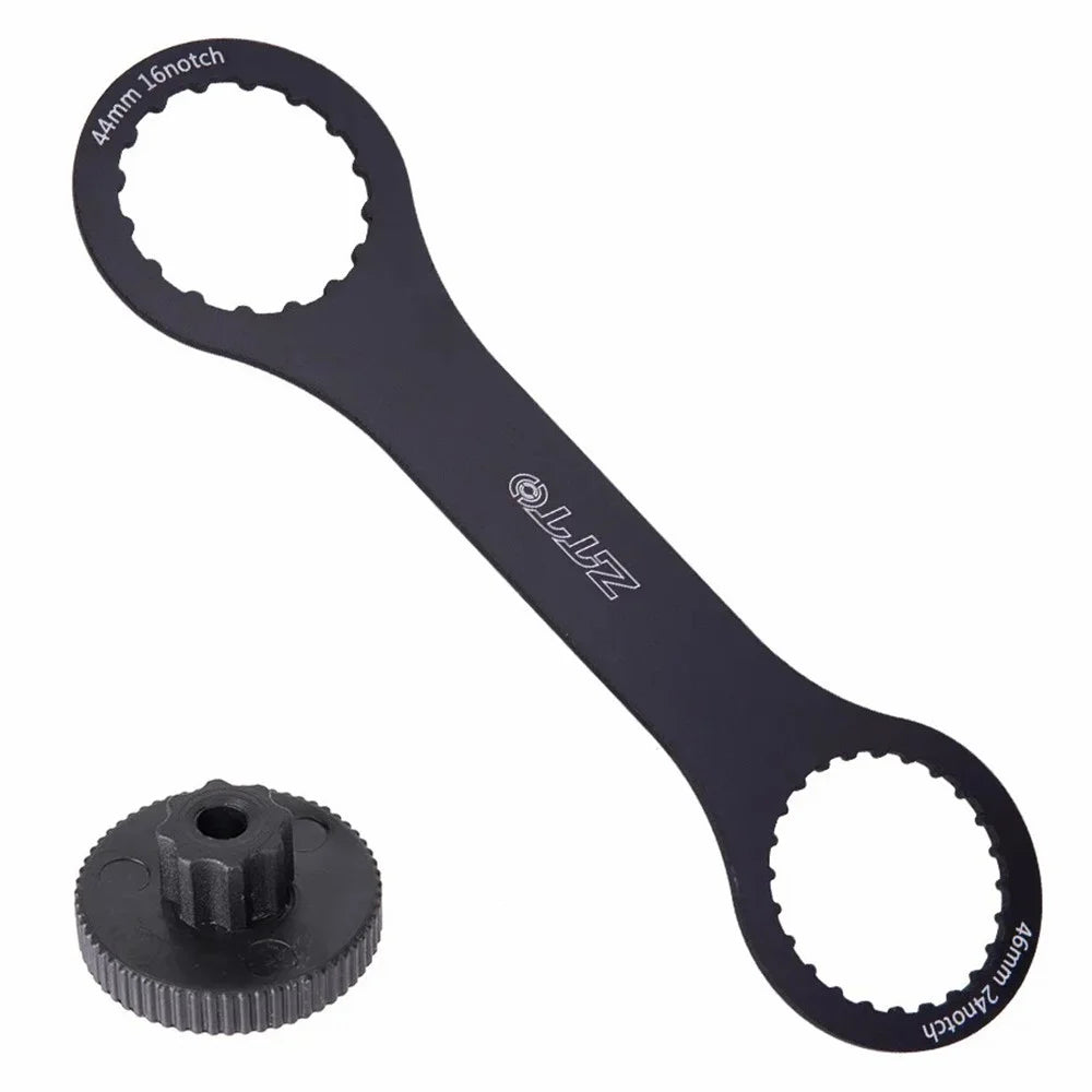 ZTTO A-PTZZBS Bike Bottom Bracket Wrench Aluminum Alloy Crankset Spanner Bike Maintenance Wrench - Black / Double-headed - 1