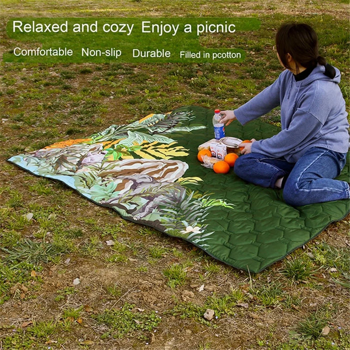 MYDAYS OUTDOOR Polyester Pongee Picnic Mat Folding Camping Blanket 193.5x156.5CM - 2
