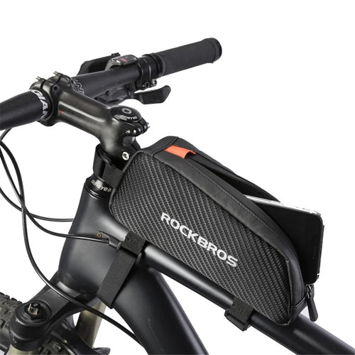 ROCKBROS Bicycle Front Bags Reflective Frame Cycling Tube Large Capacity Bag Fietstassan Ultralight Bicycle Bags Cycling Pannier - 1
