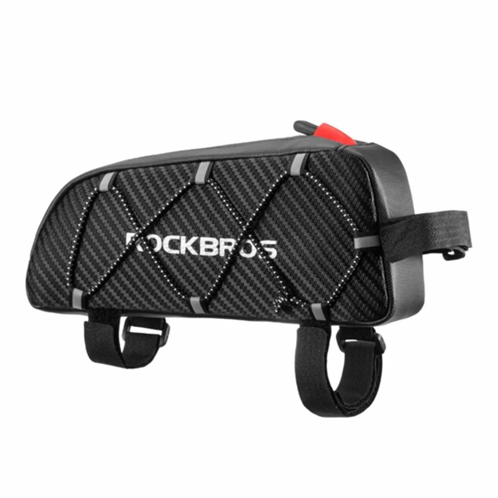 ROCKBROS Bicycle Front Bags Reflective Frame Cycling Tube Large Capacity Bag Fietstassan Ultralight Bicycle Bags Cycling Pannier - 2
