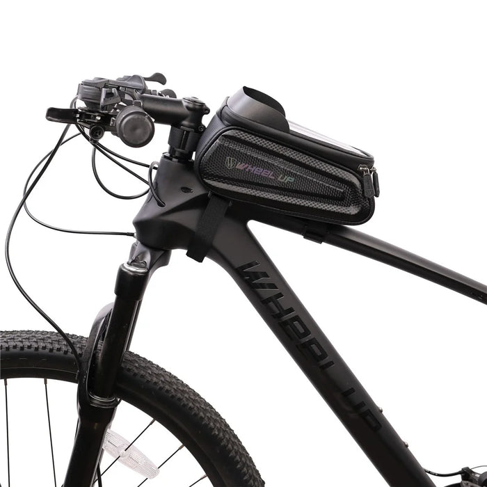 WHEEL UP 050 Reflective Safe Cycling Bag Waterproof Saddle Bag Touch Screen 7.0" Phone Case - 7