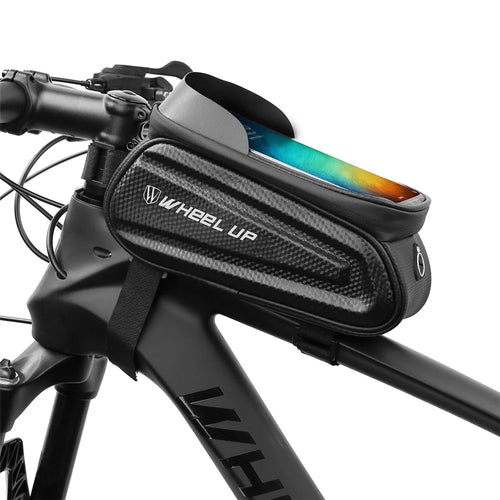 WHEEL UP Cycling Bag Waterproof Saddle Bag Touch Screen 7.0" Phone Case with Earphone Hole - 1