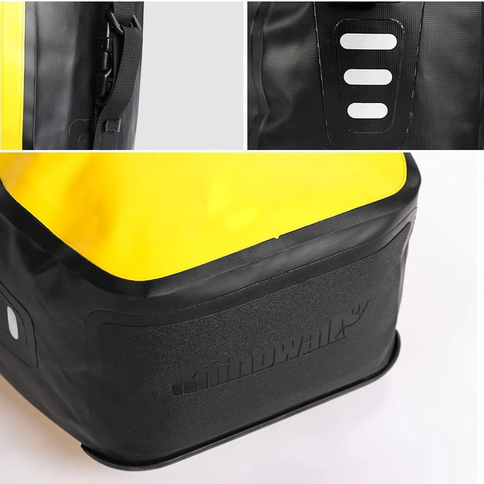 RHINOWALK RK19663 Waterproof Bicycle Bike Bag Tail Seat Front Bag Pack Storage Pannier - Yellow - 3