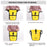 RHINOWALK RK19663 Waterproof Bicycle Bike Bag Tail Seat Front Bag Pack Storage Pannier - Yellow - 5