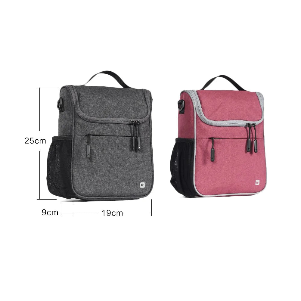 RHINOWALK RK18995 Bike Handlebar Bag Road Bike Front Frame Bag Bicycle Basket Bag Cycling Accessories - Grey - 3