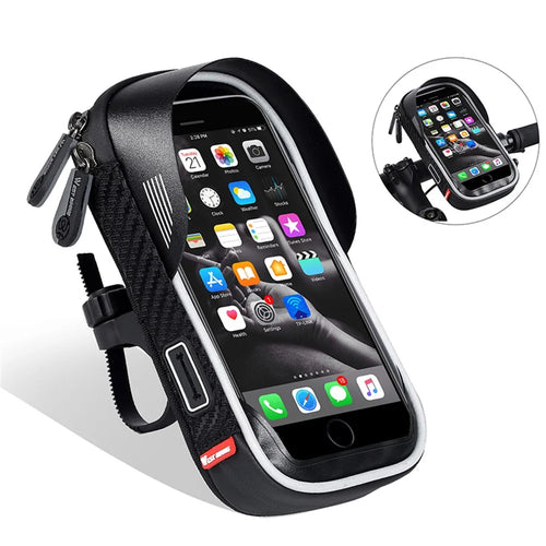 WEST BIKING Waterproof Bicycle Bag Bike Front Bag Touch Screen Phone Bag for 6.0 inches - 1