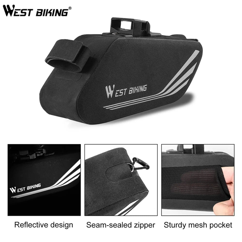 WEST BIKING Waterproof Bicycle Bike Bag Tail Bag Pannier - 3