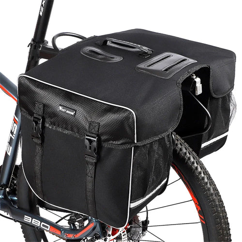 WEST BIKING 30L Bicycle Trunk Bag MTB Road Bike Bag Waterproof Cycling Double Side Rear Rack Luggage Carrier Tail Seat Pannier - 1