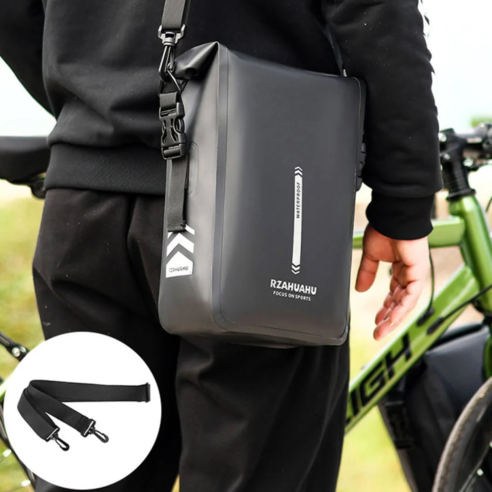 RZAHUAHU Long-Distance Cycling 6L Storage Bag Waterproof Bike Bag with Shoulder Strap - 2