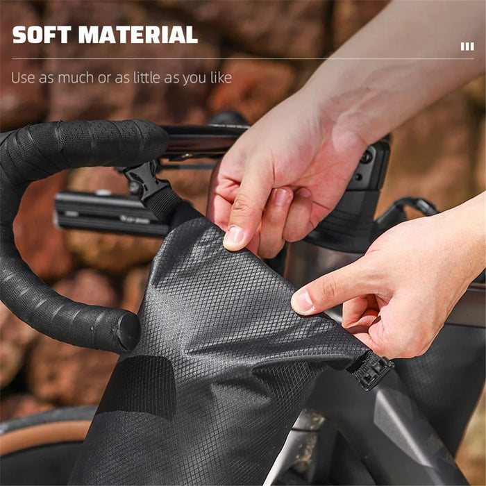 WEST BIKING YP0707375-376 Waterproof Bike Bag Bicycle Front Fork Cycling Pouch - Rhombus Texture - 6