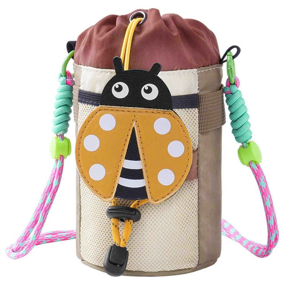 GOE SH007 Cartoon Animal Bike Water Bottle Holder Bag with Shoulder Strap - Beetle - 1