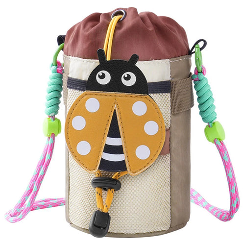 GOE SH007 Cartoon Animal Bike Water Bottle Holder Bag with Shoulder Strap - Beetle - 1