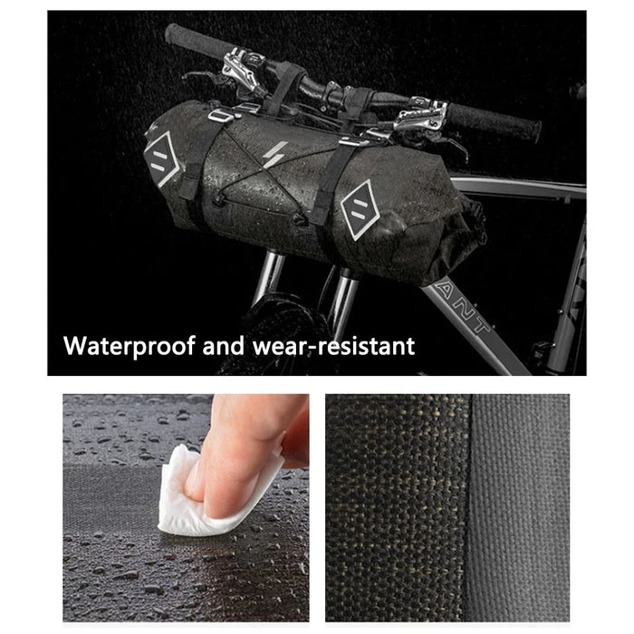 SZ-AS-015 Waterproof Nylon+TPU Bike Handlebar Bag 5-15L Bicycle Front Tube Bag Storage Pouch Pack - 3