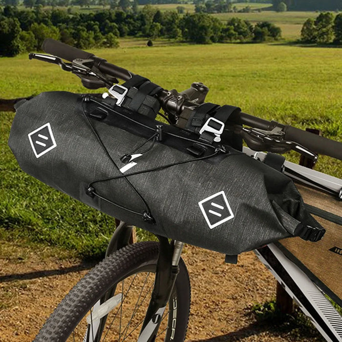 SZ-AS-015 Waterproof Nylon+TPU Bike Handlebar Bag 5-15L Bicycle Front Tube Bag Storage Pouch Pack - 6