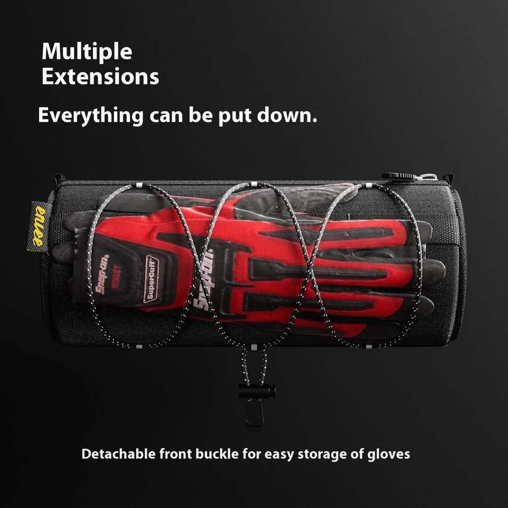ENLEE Waterproof Bike Handlebar Bag Bicycle Front Tube Bag Crossbody Bag - 4