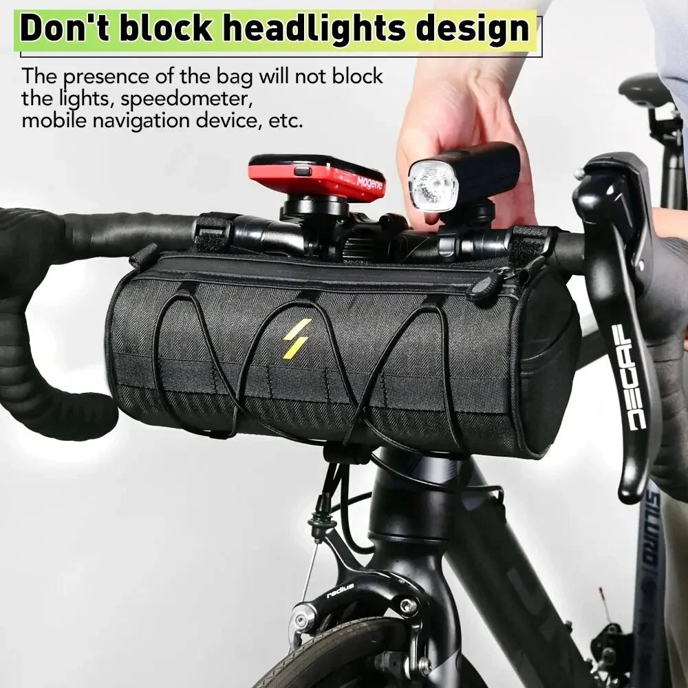 BAG601 Cylinder Shape Bike Bag Bicycle Handlebar Front Tube Bag Cycling Pouch - 4