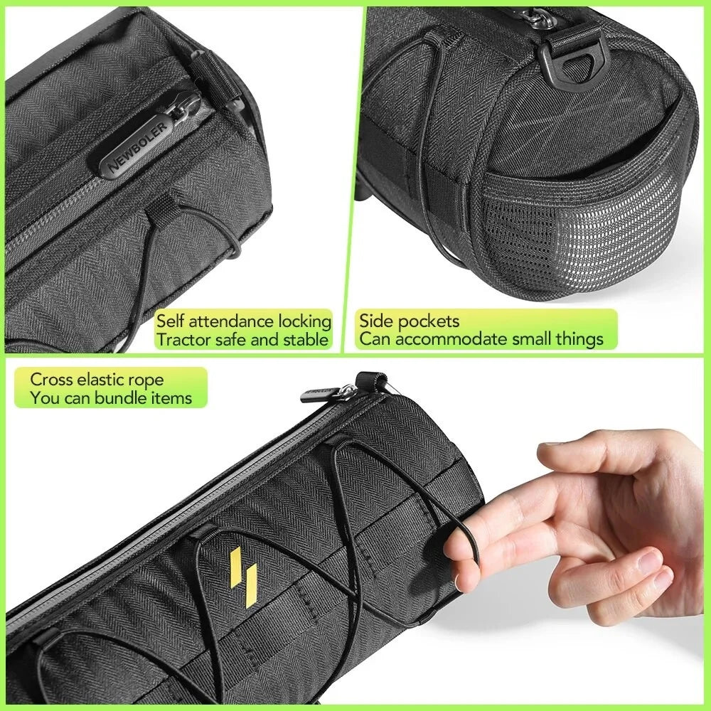BAG601 Cylinder Shape Bike Bag Bicycle Handlebar Front Tube Bag Cycling Pouch - 5