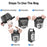 NEWBOLER 2 Bike Front Fork Pannier Bags (3L) + 2 Front Fork Racks + 4 Adjustable Straps + 8 Fixing Straps - 3