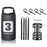 NEWBOLER 1 Bike Front Fork Pannier Bag (3L) + 1 Front Fork Rack + 2 Adjustable Straps + 4 Fixing Straps - 1