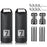 NEWBOLER 2 Bike Front Fork Pannier Bags (7L) + 2 Front Fork Racks + 4 Adjustable Straps + 8 Fixing Straps - 1