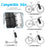 NEWBOLER 2 Bike Front Fork Pannier Bags (7L) + 2 Front Fork Racks + 4 Adjustable Straps + 8 Fixing Straps - 3