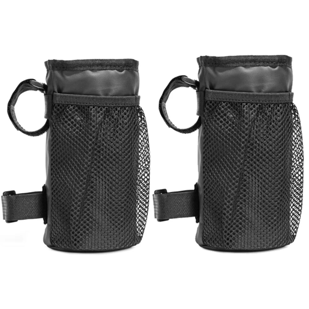 BAG010 2PCS 20x10.5x10.5cm Bicycle Water Bottle Storage Bags Bike Handlebar Bags (Size, L) - 1