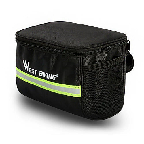 WEST BIKING Cycling Bike Bag Bicycle Front Bag Reflective Handlebar Bike Bag - 1