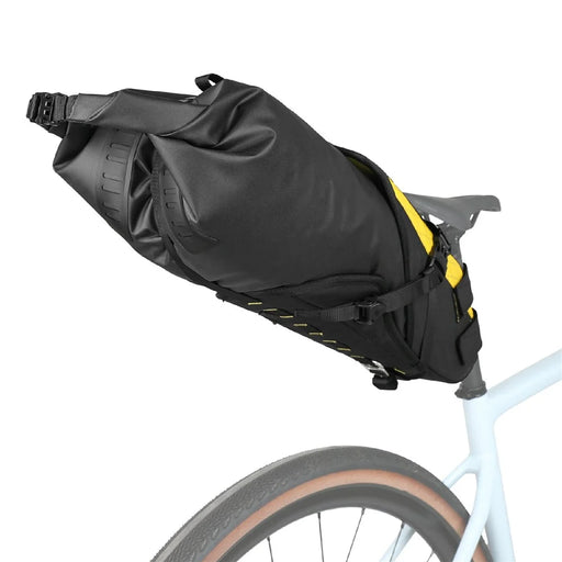 RHINOWALK BHD0020 14L Bicycle Rear Bag Large Capacity Waterproof Nylon Bike Saddle Bag - Black+Yellow - 2