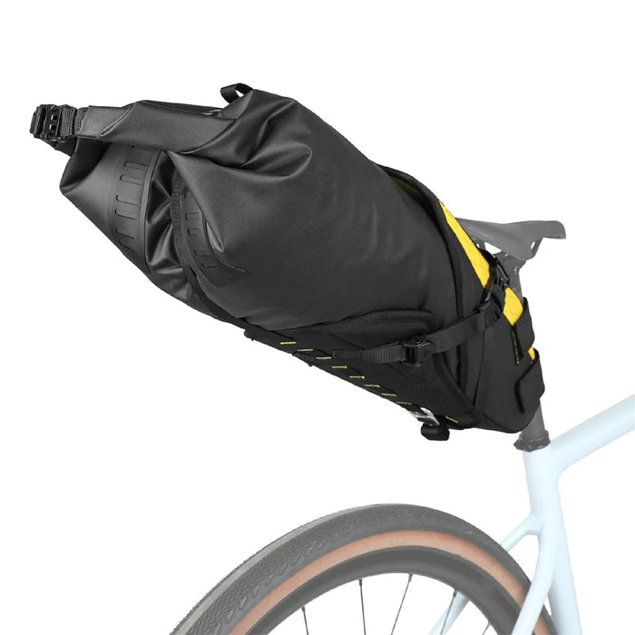 RHINOWALK BHD0020 14L Bicycle Rear Bag Large Capacity Waterproof Nylon Bike Saddle Bag - Black+Yellow - 2
