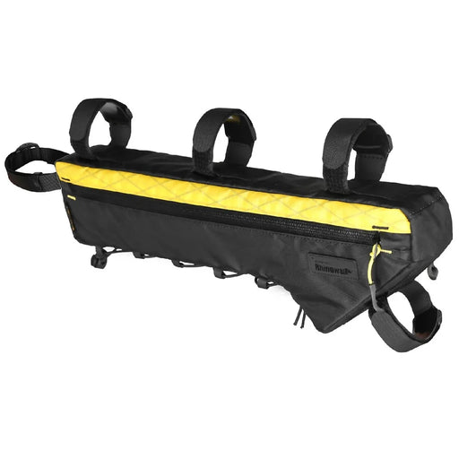 RHINOWALK BHD0016 Bicycle Frame Bag 2.4L Waterproof Bicycle Pouch Under Tube Bag for Road Mountain Cycling - Black  /  Yellow - 1