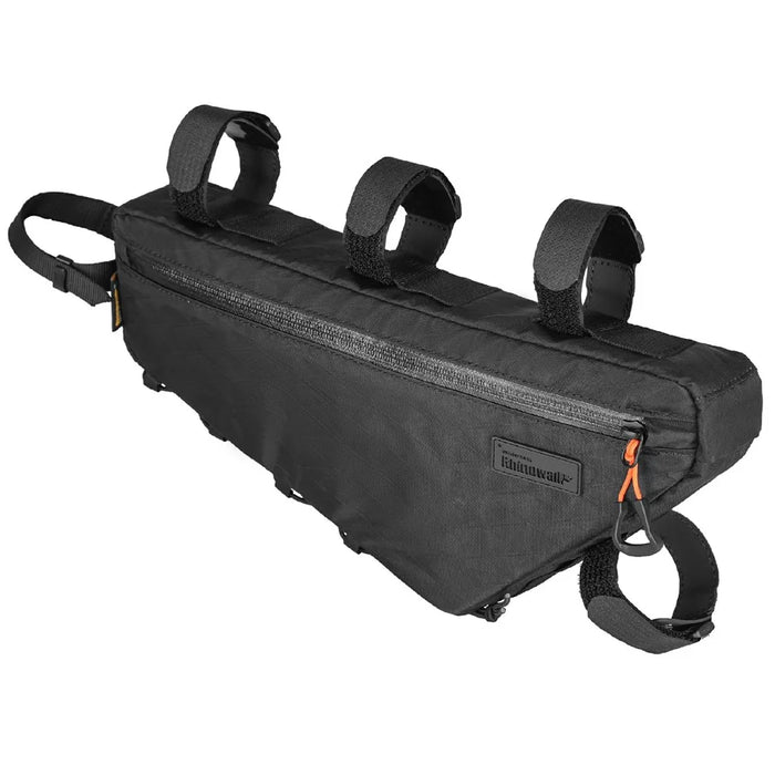 RHINOWALK BHD0018 2.9L Bicycle Front Frame Nylon Triangle Bag Bike Cycling Storage Bag, 36x6x17cm - Black - 1