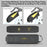 RHINOWALK BHD0014YE Bicycle Top Tube Bag Bike Front Beam Nylon Storage Bag, Support Screw / Strap Installation - Black+Yellow - 6