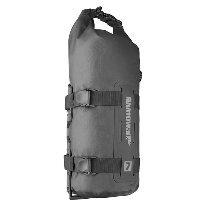 RHINOWALK RK4071BK Bike Front Fork Nylon Storage Bag 7L Waterproof Bicycle Front Fork Bag, 14.5x50cm - Black - 1