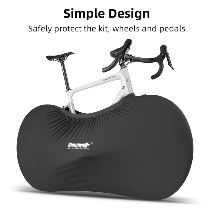RHINOWALK RM266BK Elastic Bike Carrying Bag 27.5-inch Mountain Bike 700C Road Bike Carrier Bag, 160x75cm - Black - 2
